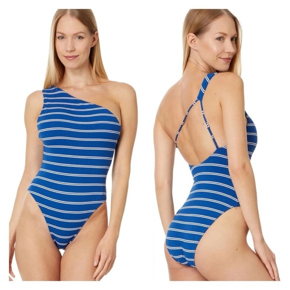 Madewell Blue and White One Piece Swimsuit Size XS NWOT - Picture 1 of 8